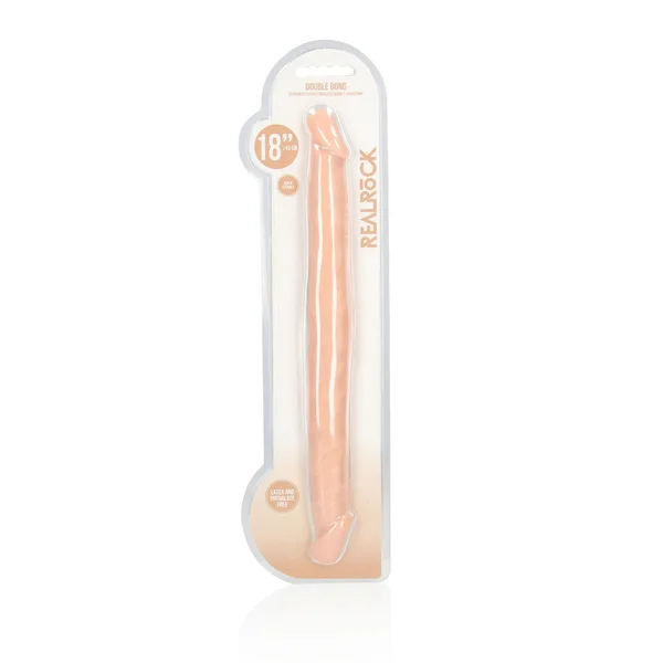 REALROCK 18'' Double Dildo - Flesh 46 cm Double Dong — image 6 of 7