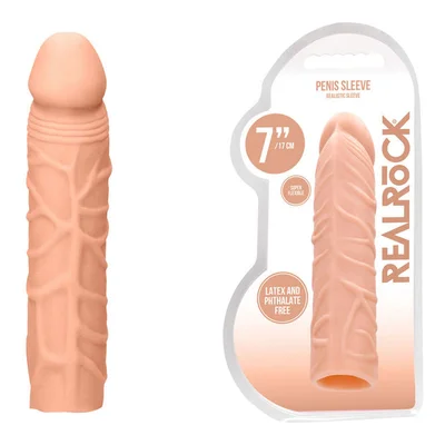 realrock 7 penis extender flesh 178 cm penis extension sleeve