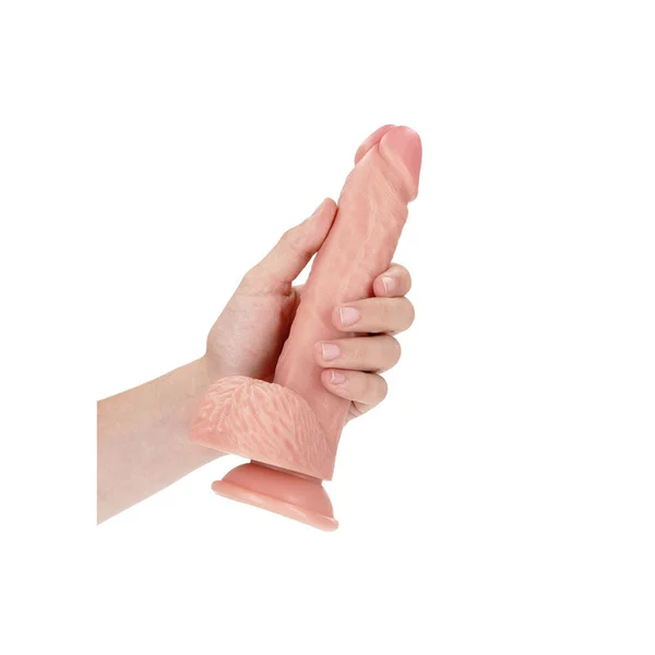 REALROCK Straight Realistic Dildo with Balls - 20.5 cm - Flesh 20.5 cm (8'') Dong — image 2 of 8