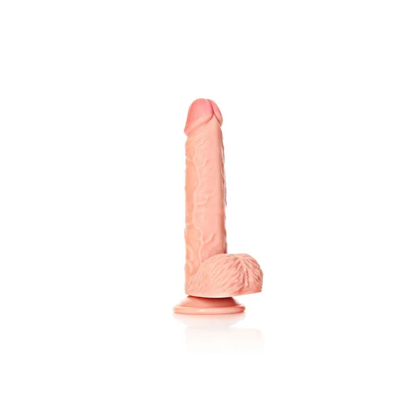 REALROCK Straight Realistic Dildo with Balls - 20.5 cm - Flesh 20.5 cm (8'') Dong — image 4 of 8