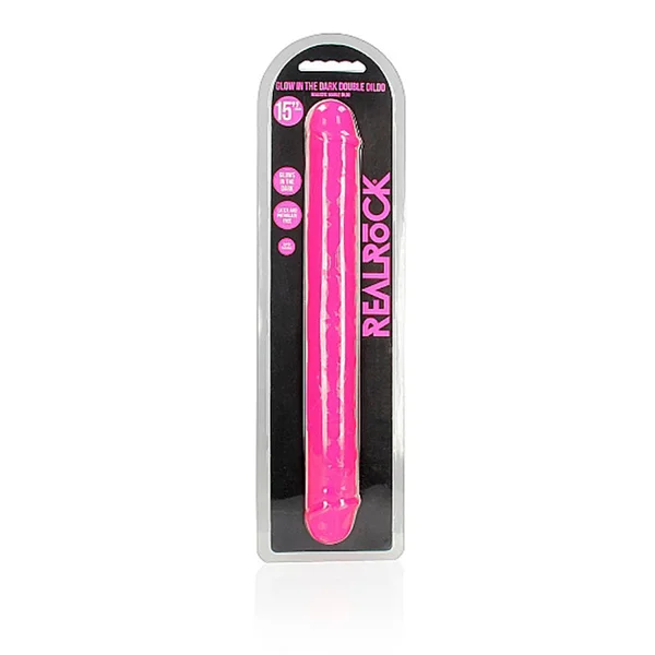 REALROCK 38 cm Double Dong Glow - Pink - Pink 38 cm (15'') Double Dong — image 7 of 7