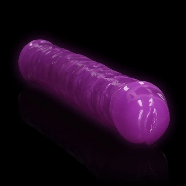 REALROCK 38 cm Double Dong Glow - Purple - Purple 38 cm (15'') Double Dong — image 3 of 7
