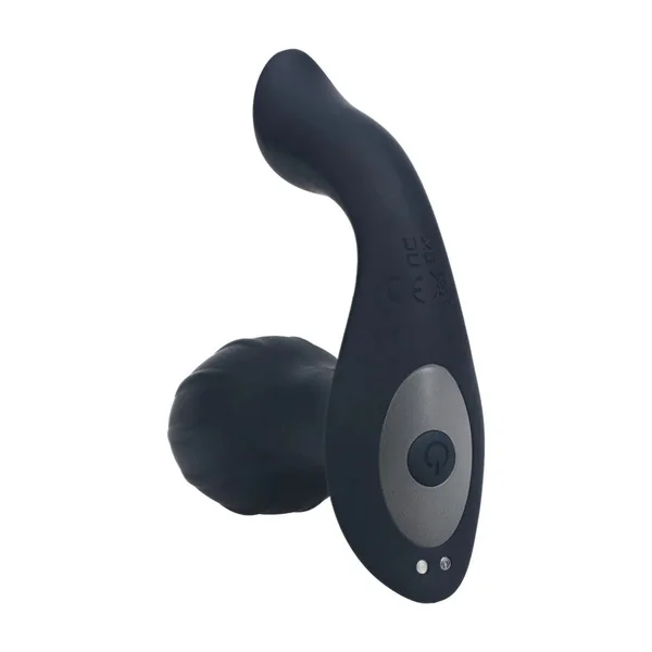 LEVELZ Vibrating & Rotating Anal Plug with Ball Stimulator - Black 10.7 cm USB Rechargeable Vibrating Butt Plug — image 3 of 8