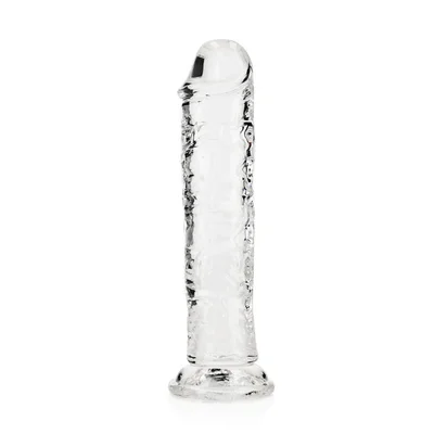realrock 18 cm straight dildo clear clear 18 cm 7 dong