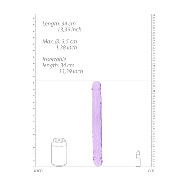 REALROCK 34 cm Double Dong - Purple - Purple 34 cm (14'') Double Dong — image 4 of 4