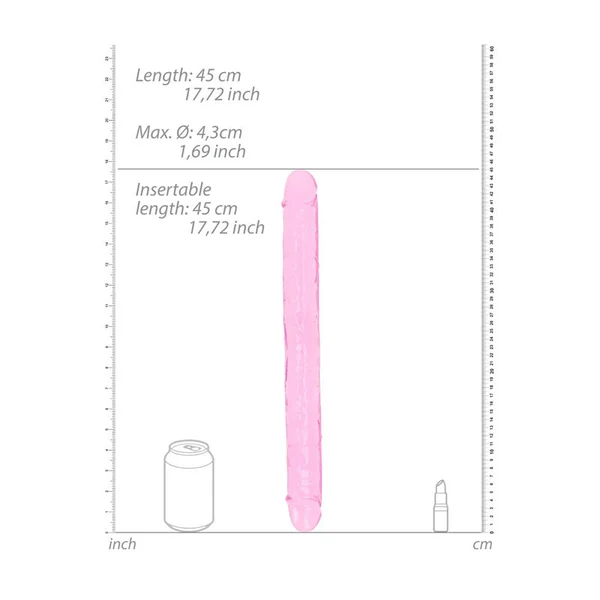 REALROCK 45 cm Double Dong - Pink - Pink 45 cm (18'') Double Dong — image 4 of 4