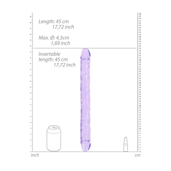REALROCK 45 cm Double Dong - Purple - Purple 45 cm (18'') Double Dong — image 4 of 4