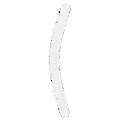 realrock 45 cm double dong clear clear 45 cm 18 double dong