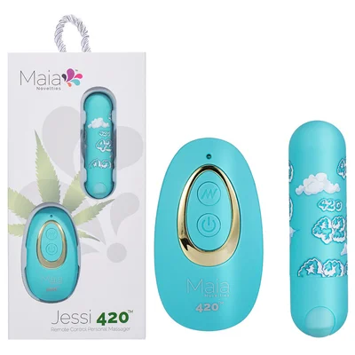 maia jessi 420 remote sky blue 76 cm usb rechargeable bullet with wireless remote