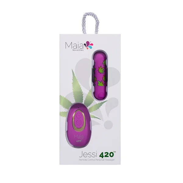 Maia JESSI 420 Remote - Purple 7.6 cm USB Rechargeable Bullet with Wireless Remote — image 5 of 5