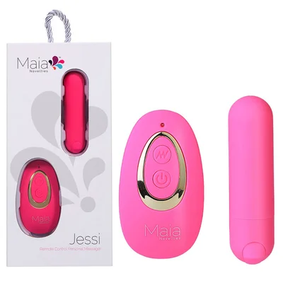 maia jessi remote pink 76 cm usb rechargeable bullet with wireless remote