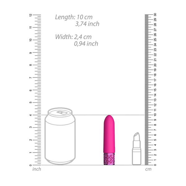 ROYAL GEMS Imperial - Silicone Rechargeable Bullet - Pink 10 cm USB Rechargeable Bullet — image 6 of 6