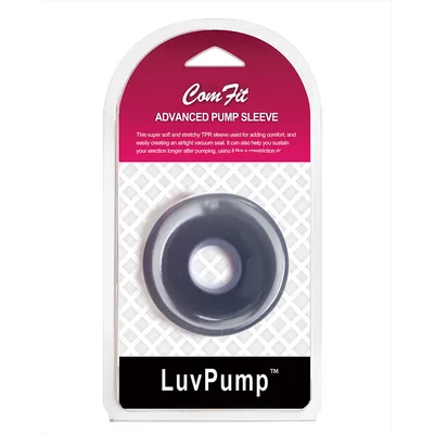 luvpump comfit silicone sleeve black black universal penis pump sleeve