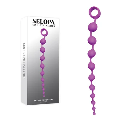 selopa beaded adventure purple 355 cm anal beads