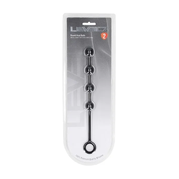 LEVELZ Round Silicone Anal Balls - S - 20mm - Black 23 cm Small Anal Balls — image 6 of 7