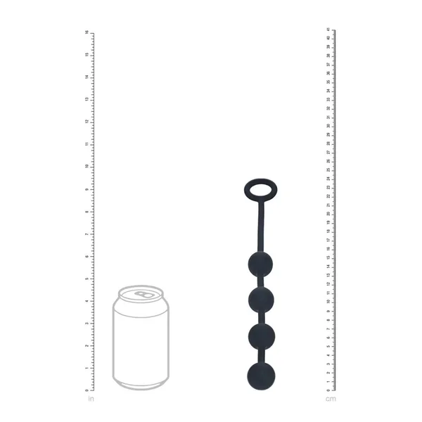 LEVELZ Round Silicone Anal Balls - S - 20mm - Black 23 cm Small Anal Balls — image 4 of 7