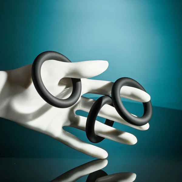 Selopa 3 RING CIRCUS - Black Cock Rings - Set of 3 Sizes — image 6 of 7