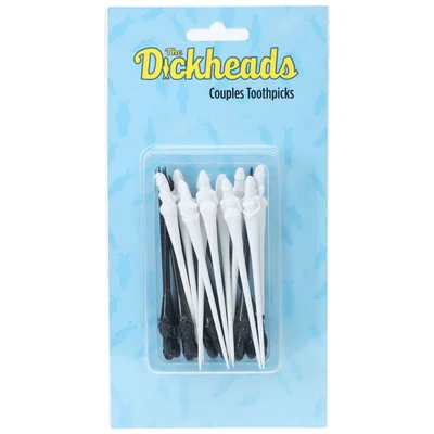 s line the dickheads couples toothpicks blackwhite novelty toothpicks 20 pack