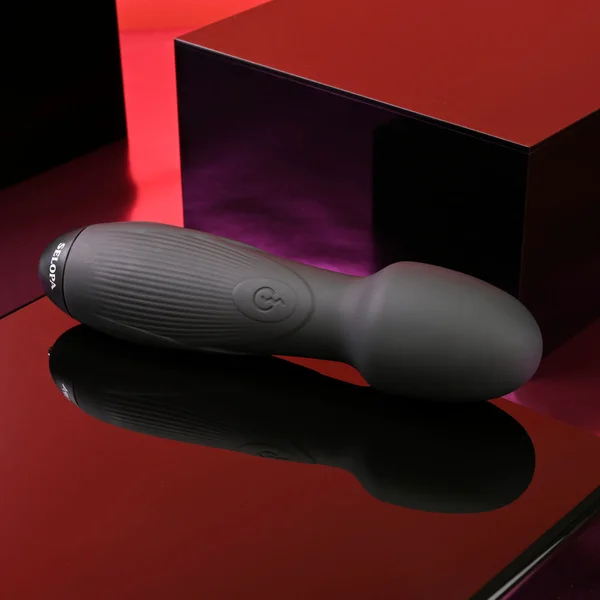Selopa POWER TRIP - Black 18.8 cm USB Rechargeable Massage Wand — image 3 of 8