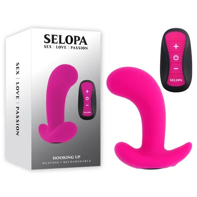 selopa hooking up pink 95 cm usb rechargeable vibrator with wireless remote