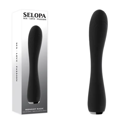 selopa midnight magic black 202 cm usb rechargeable vibrator
