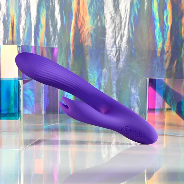 Selopa POSEABLE BUNNY - Purple 21 cm USB Rechargeable Poseable Rabbit Vibrator — image 2 of 9