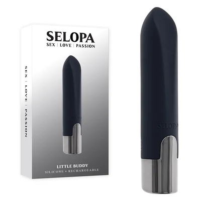 selopa little buddy black 111 cm usb rechargeable vibrating bullet