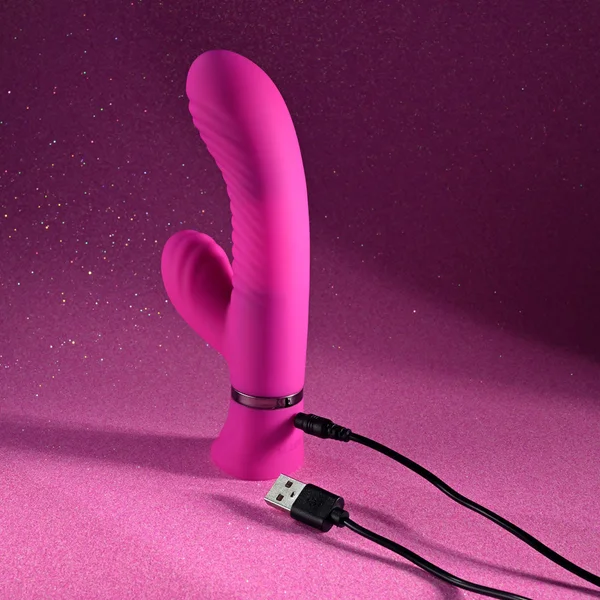 Selopa NEXT WAVE - Pink 16.4 cm USB Rechargeable Dual Vibrator — image 9 of 9