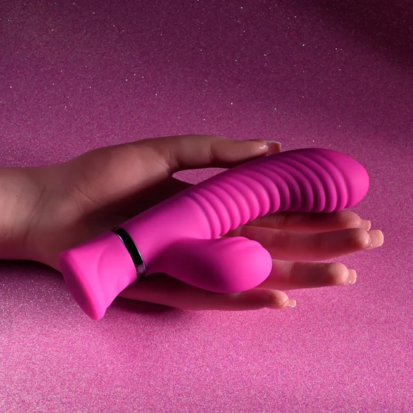 Selopa NEXT WAVE - Pink 16.4 cm USB Rechargeable Dual Vibrator — image 4 of 9