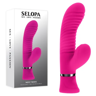 selopa next wave pink 164 cm usb rechargeable dual vibrator