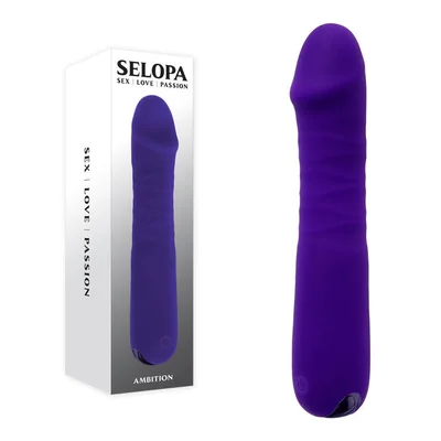 selopa ambition purple 17 cm usb rechargeable thrusting vibrator