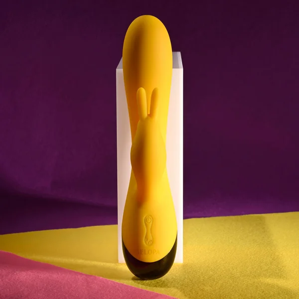 Selopa BUZZZ BUNNY - Yellow 19.7 cm USB Rechargeable Rabbit Vibrator — image 4 of 9