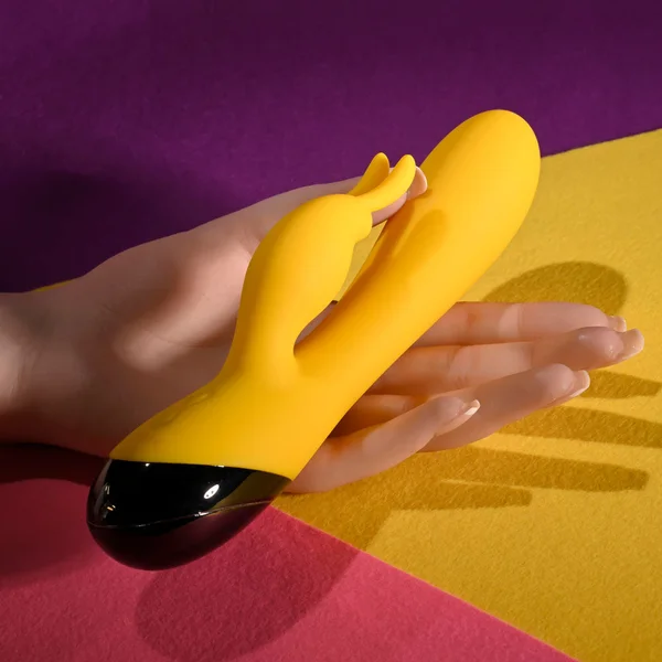 Selopa BUZZZ BUNNY - Yellow 19.7 cm USB Rechargeable Rabbit Vibrator — image 7 of 9