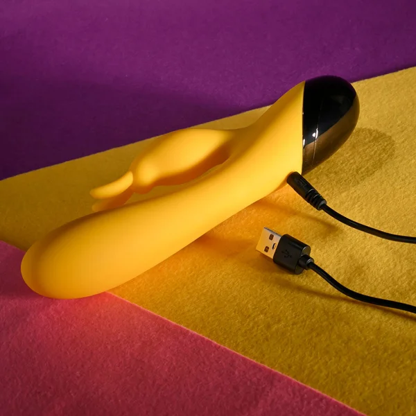 Selopa BUZZZ BUNNY - Yellow 19.7 cm USB Rechargeable Rabbit Vibrator — image 9 of 9