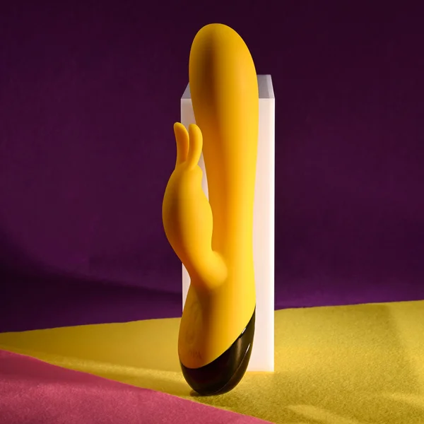 Selopa BUZZZ BUNNY - Yellow 19.7 cm USB Rechargeable Rabbit Vibrator — image 2 of 9