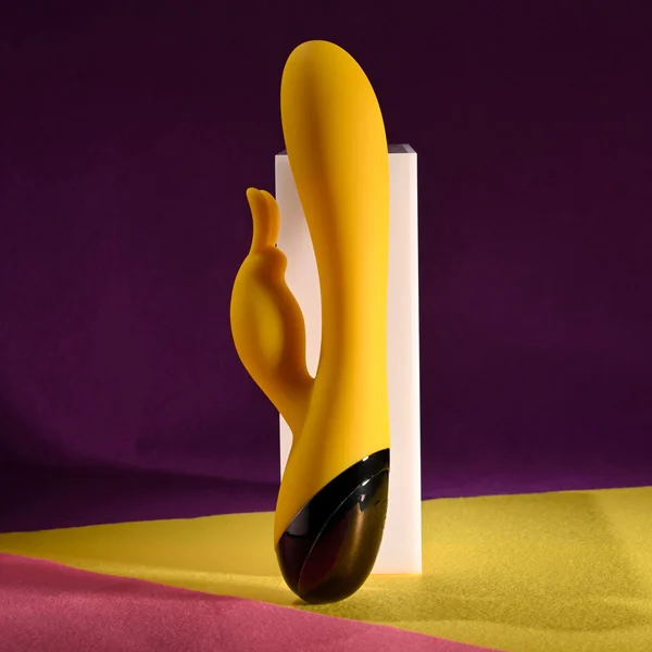 Selopa BUZZZ BUNNY - Yellow 19.7 cm USB Rechargeable Rabbit Vibrator — image 3 of 9