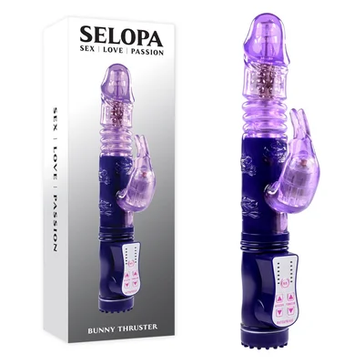 selopa bunny thruster purple 248 cm thrusting rabbit vibrator
