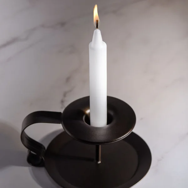 LaCire Drip Pillar Candles - White - White Drip Candles - Set of 3 — image 3 of 4
