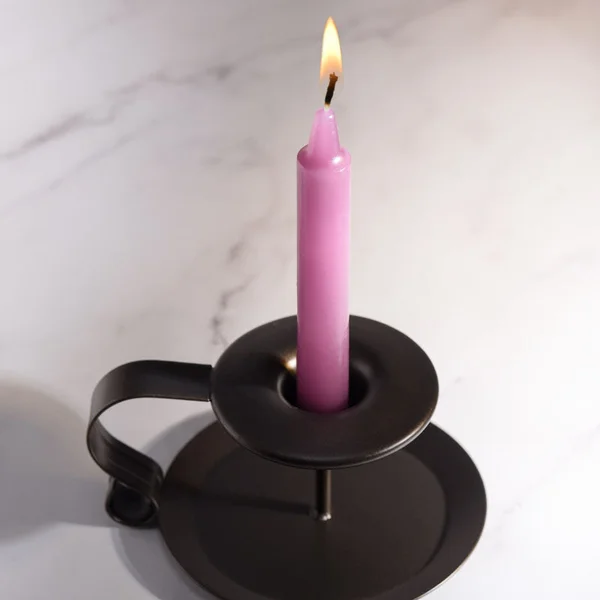 LaCire Drip Pillar Candles - Violet - Violet Drip Candles - Set of 3 — image 4 of 5