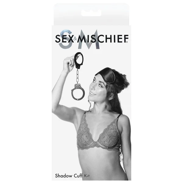 Sex & Mischief Shadow Cuff Kit - Black - 2 Piece Set — image 8 of 9