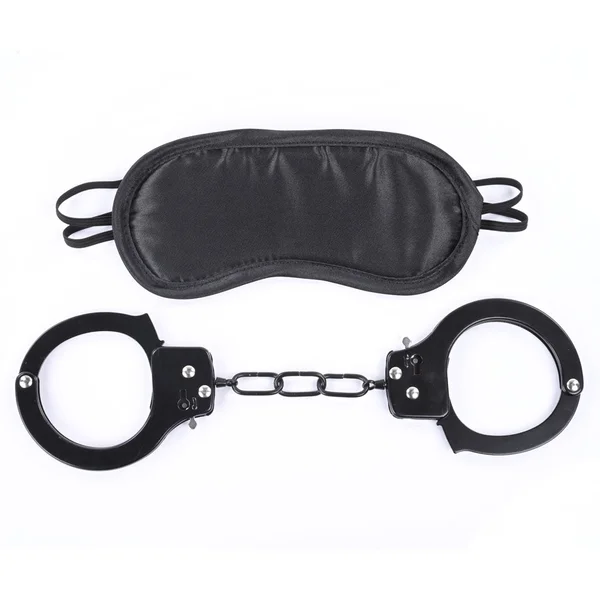 Sex & Mischief Shadow Cuff Kit - Black - 2 Piece Set — image 3 of 9