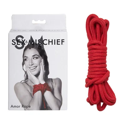 sex mischief amor rope 2 red bondage ropes 45 m lengths