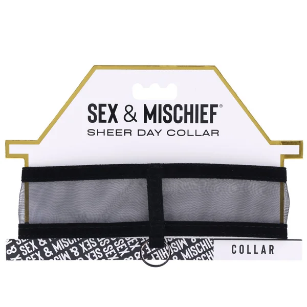Sex & Mischief Sheer Day Collar - Black Collar — image 7 of 8
