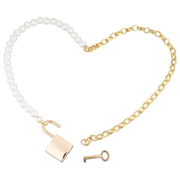 Sex & Mischief Pearl Day Collar - Pearl/Gold Necklace — image 3 of 7