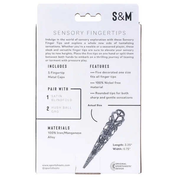 Sex & Mischief Sensory Fingertips - Black - Black - Set of 5 — image 8 of 8