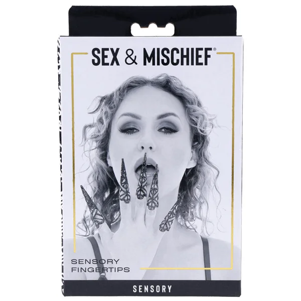 Sex & Mischief Sensory Fingertips - Black - Black - Set of 5 — image 7 of 8