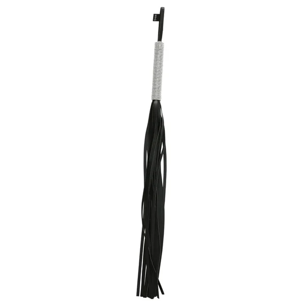 Sex & Mischief Sparkle Flogger - Black/Sparkle 78 cm Flogger Whip — image 2 of 3