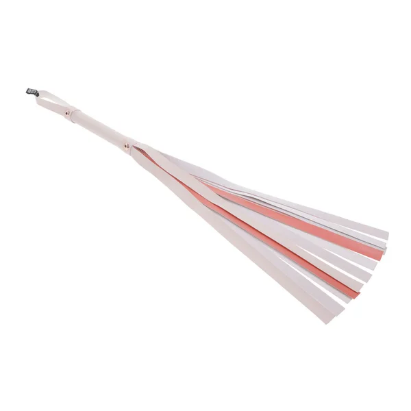 Sex & Mischief Peaches n CreaMe Stripe Flogger - Peach 80 cm Flogger Whip — image 5 of 9
