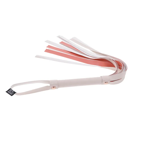 Sex & Mischief Peaches n CreaMe Stripe Flogger - Peach 80 cm Flogger Whip — image 4 of 9