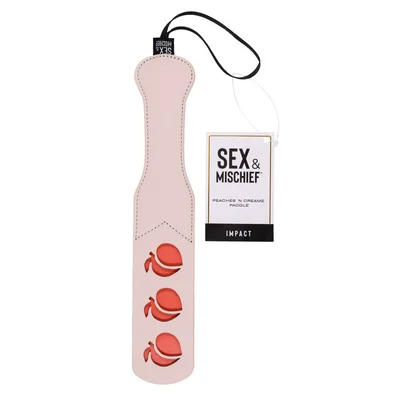 sex mischief peaches n creame impression paddle peach spanking paddle